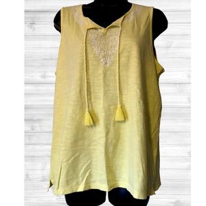 Talbots Woman | Yellow Sleeveless Top | X